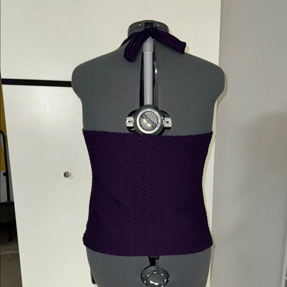 Purple Land’s End Tankini Halter Top - Picture 3 of 6